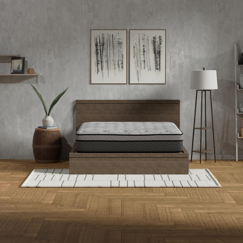 Medium firm mattress with pocketed coils, 12, Extra-long Twin