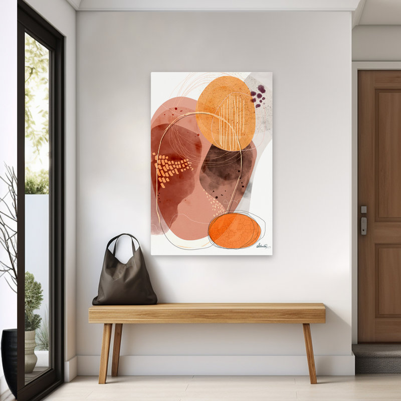 Chassant les ombres - Art abstrait, H 60 po x l 40 po