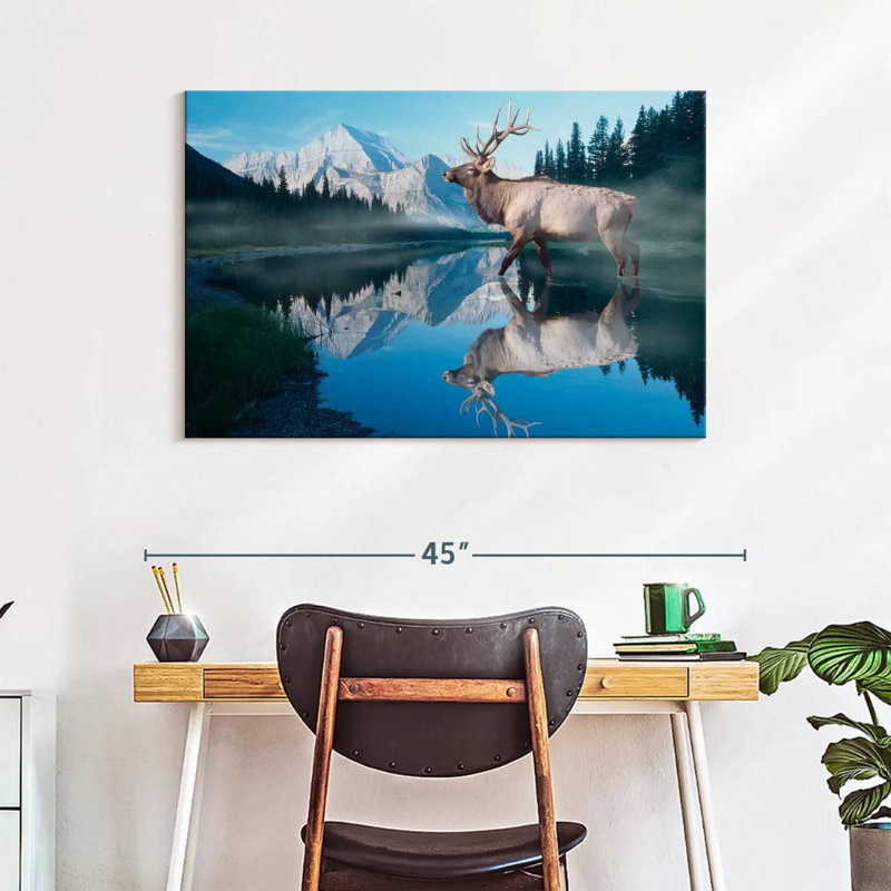 Reflections Of Glacier, 26" H x 39" W