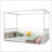 Full Size Canopy Bed Frame With Guardrails-819576874-819576875