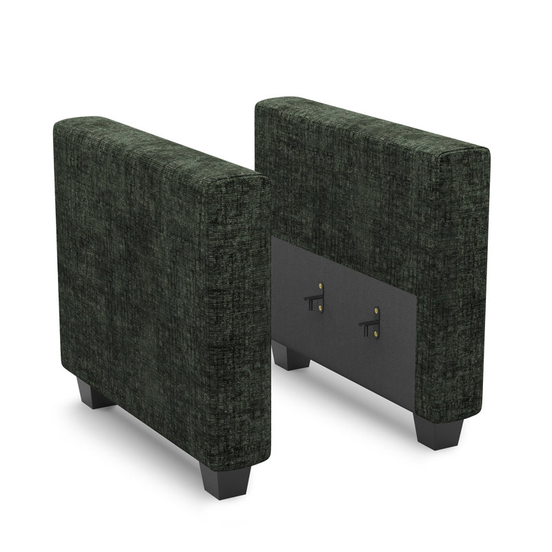 Accoudoirs de canapé modulaire Soneson Ivery, Lin vert
