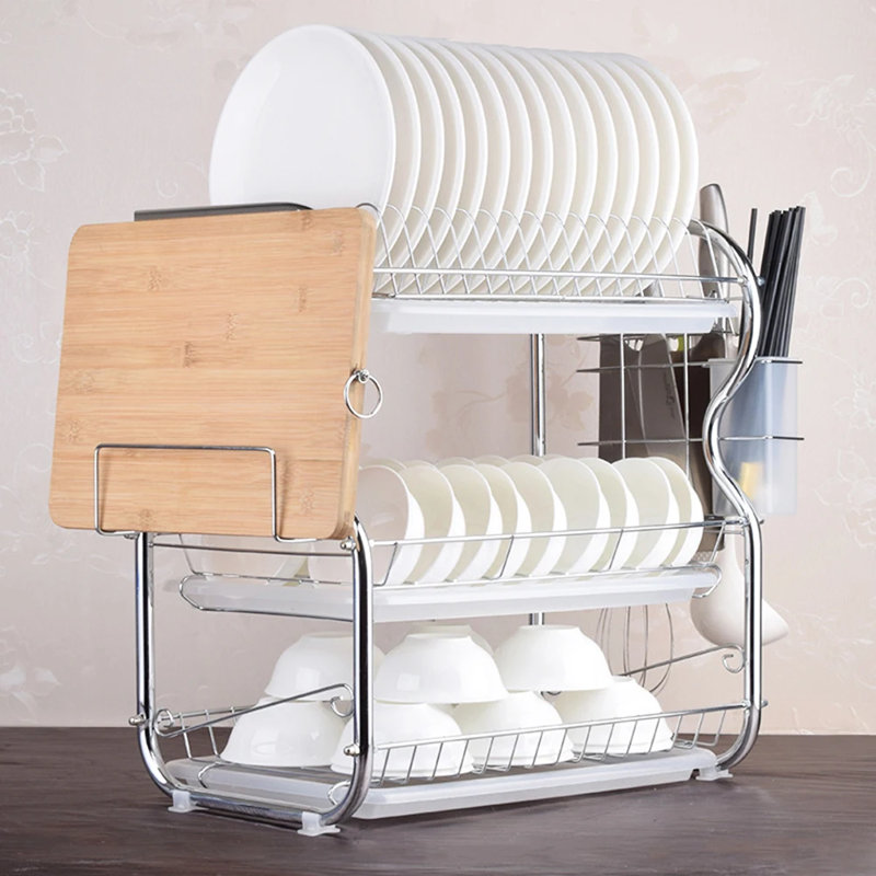 Stainless Steel Two Tier Dish Rack