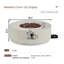 38.2" Round Outdoor Propane Fire Pit Table With MGO Stone Finish, 50,000 BTU Gas Fire Pit With Adjustable Flame, Lava Rocks & Weather-Resistant Cover For Patio, Backyard & Garden-1570654238