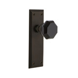 New York Plate with Waldorf Black Door Knob