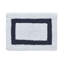 Ensemble de tapis pour salle de bain 2 pièces 100% coton 2370 g / m² Broshouse, tapis de salle de bain touffeté ultra moelleux, super absorbant certifié OEKO-TEX®, réversible, lavable à la machine, confort semblable au spa, blanc / bleu marine-1897437775-1922298102