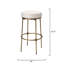 Asteria Iron Bar Stool, Antique Brass-462223959