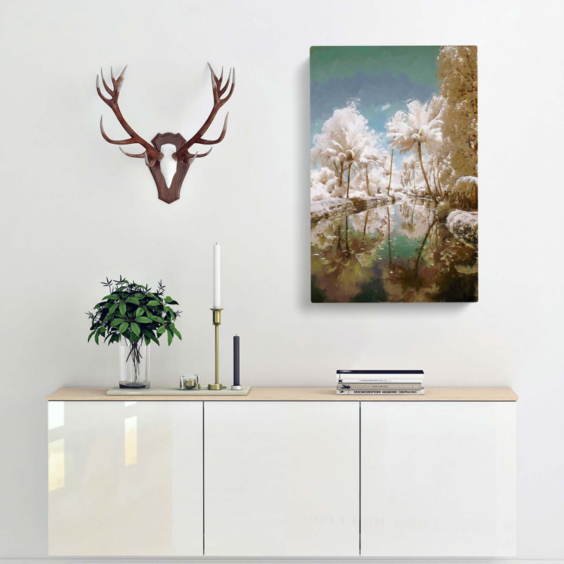 Tree View In Kerala India In Abstract - Wrapped Canvas Print, 76cm H x 50cm W x 3cm D