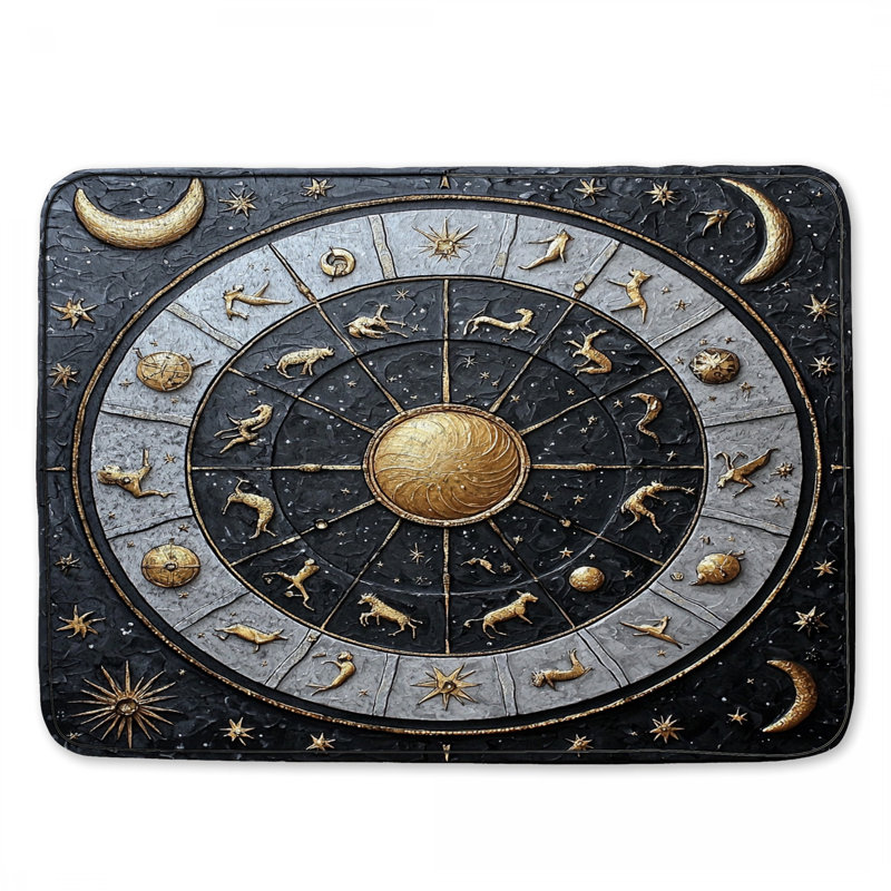 Tapis de bain Zodiac Astrology, L 24 po x L 17 po