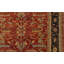 Tapis rouille et bleu noué à la main de haute qualité