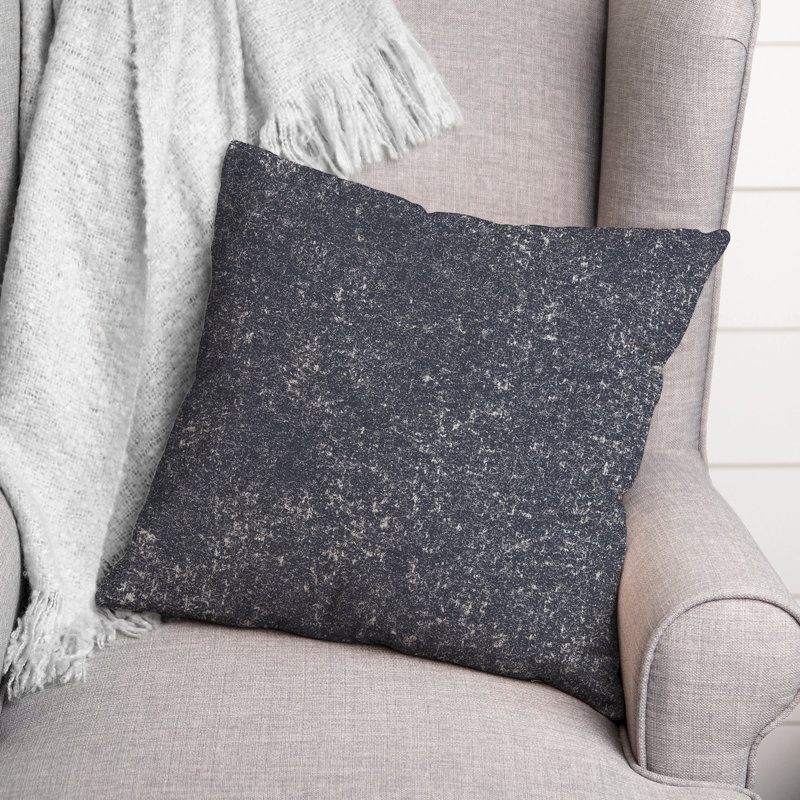 Slate Texture Square Pillow Cover & Insert