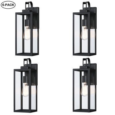 Outdoor Wall Light with Black finish