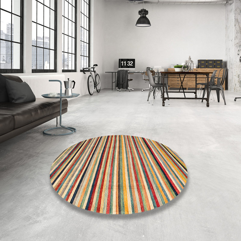 Tapis abstrait 4126, Rond 4 pi