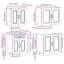 4 Piece Kitchen Cabinet Set Kalmar Engineered Wood-222162804