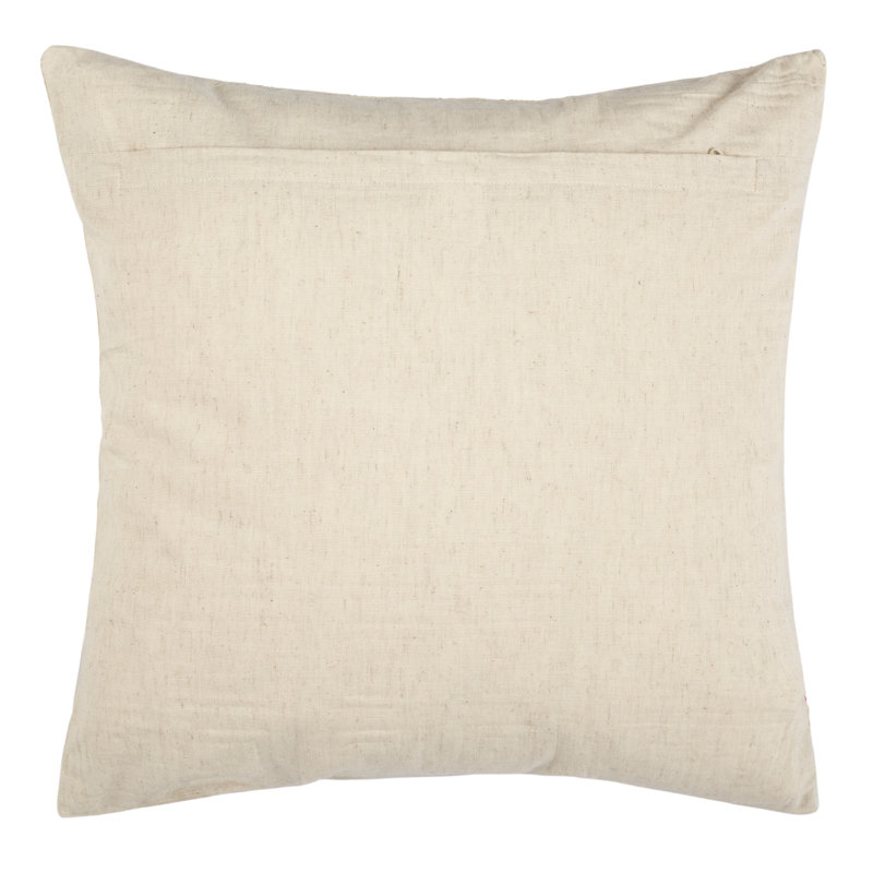 Square Embroidered Natural Hemp Throw Pillows Set