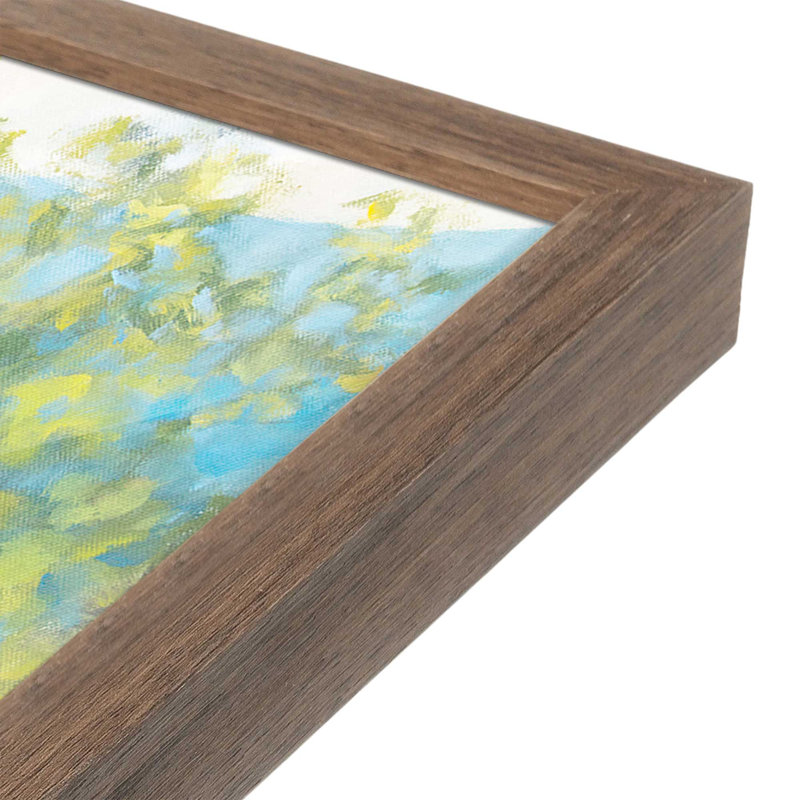«Blue Ridge Cows Grazing» par Carson Overs passer, reproduction d'art, Brun, H 18 po x l 24 po
