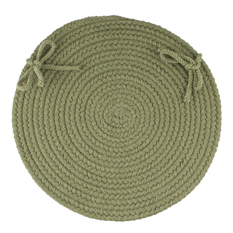 Outdoor 0.38'' Dining Chair Chair Pad, Olive