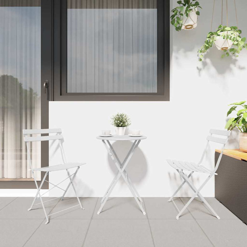Patio Dining Side Chair, White