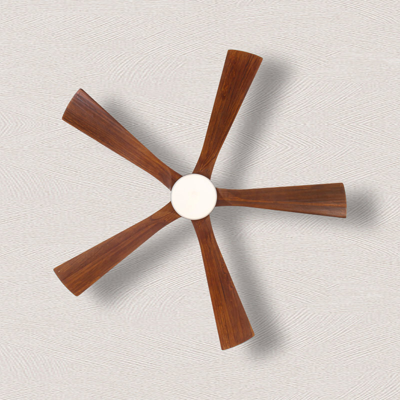 Solid Wood Ceiling Fan With Light