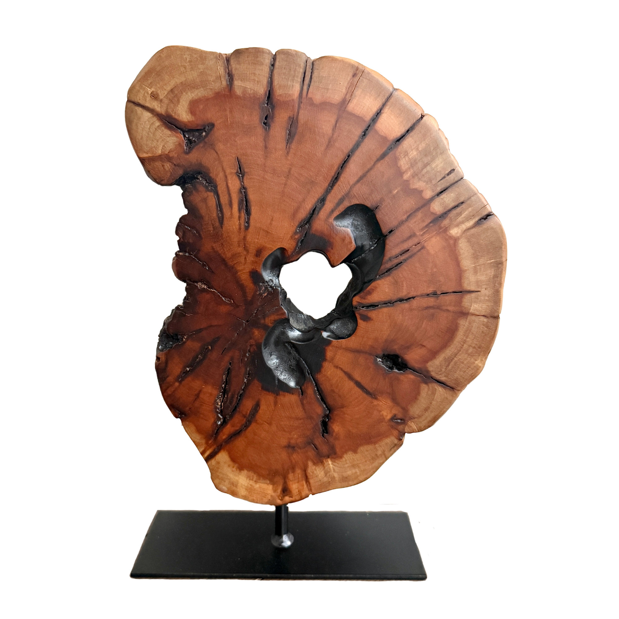 Ophelia & Co. Irregular Handcarved Root Wood Sculpture, Wood Tabletop ...