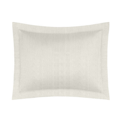 Zebra Chevron 100% Linen Sham
