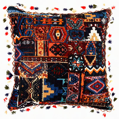 Boho Tufted Pillowcase - Bohemian Decorative Throw Pillow Cover for Sofa Bed Home Decor