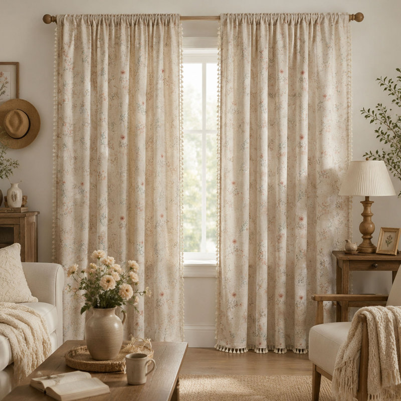 Ensemble de rideaux occultant Boho