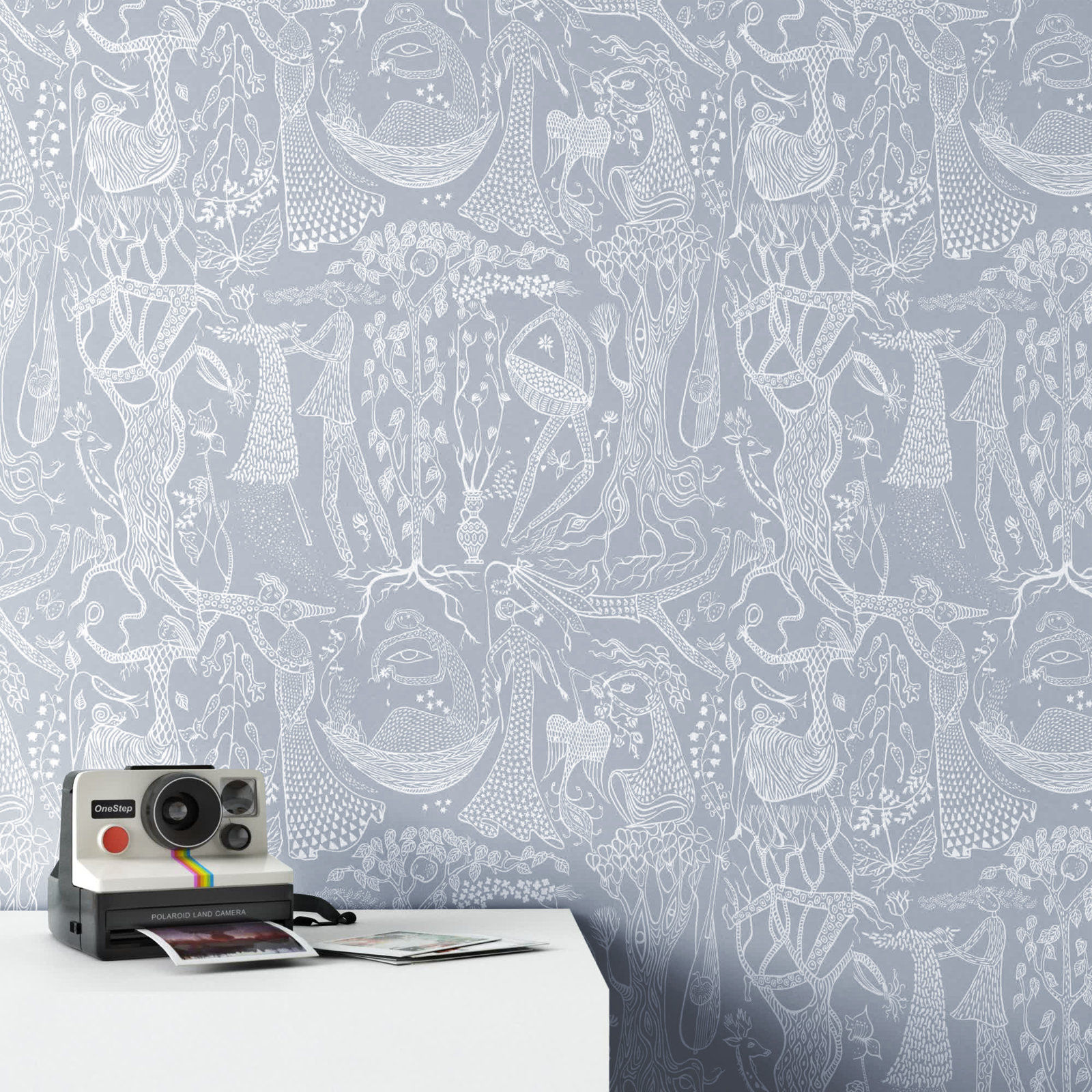 Rumaldo Abstract Wallpaper, Slate