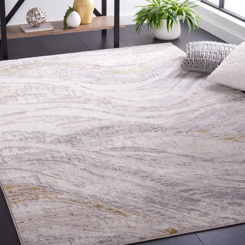 Palma Performance Abstract Rug, Rectangle 5'3" x 7'6"