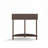 Wave-Pattern Console Table with 2 Storage Drawers and Bottom Shelf-1506140592