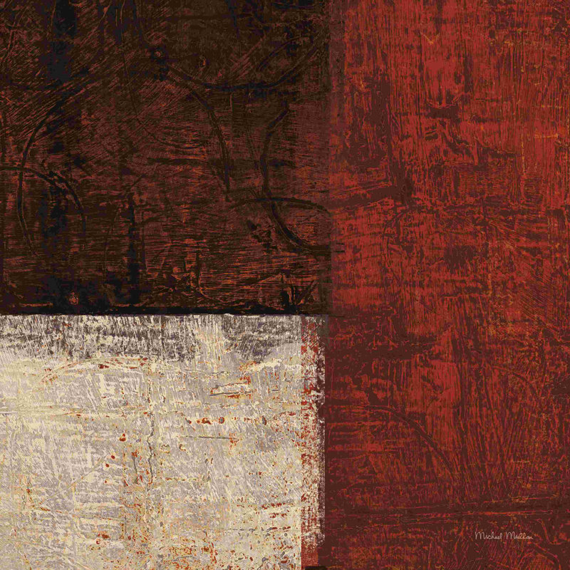 «Cayenne Square II» par Michael Mullan, impression sur toile tendue, H 20 po x l 20 po, Papier avec cadre érable, Non