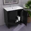 Ensemble de meuble-lavabo moderne de 30 pouces avec lavabo et armoire de rangement-966384889