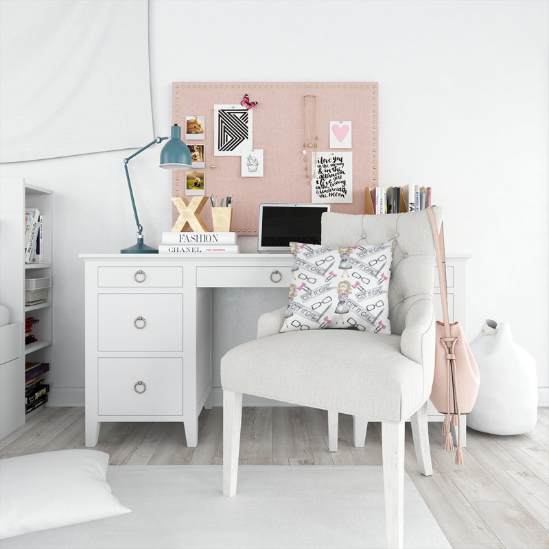  Coussin extérieur Girl Boss, 14 po x 14 po