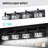 Modern 4-Light Matte Black LED Vanity Light Fixture