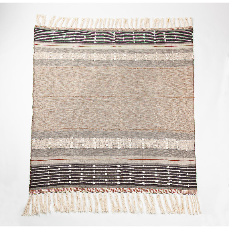 TIBA Embroidered Throw Blanket