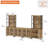 Modern 72" Tall Bookcases With Glass Doors And Adjustable Shelves, Library Book Shelf With Storage Cabinet And Open Book Shelfs, Wood Bookshelves For Home Office, Living Room, Oak-1333220905