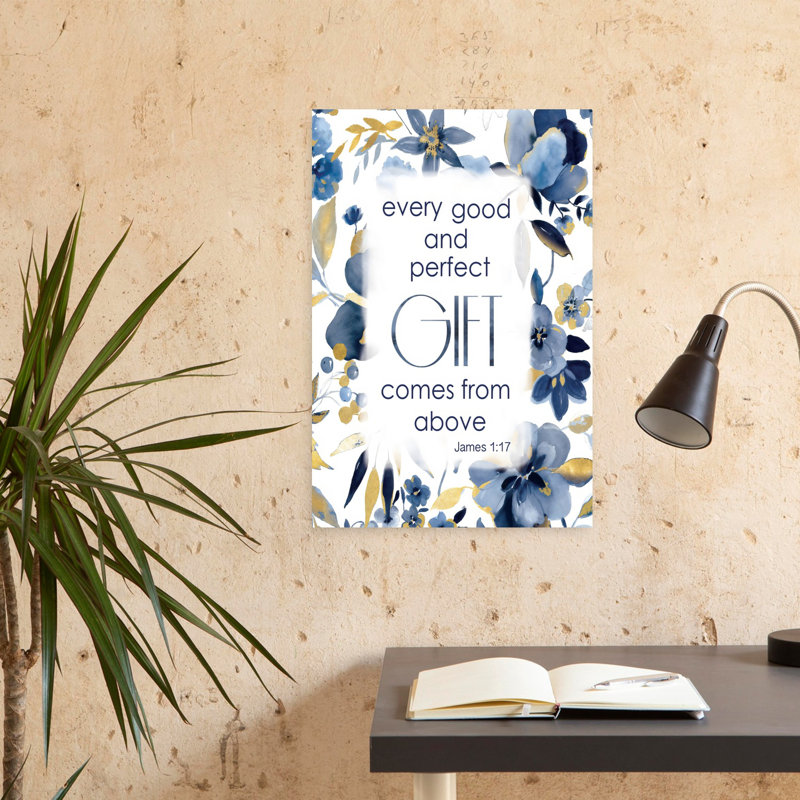 Art mural Indigo Scripture II, H 24 po x l 16 po