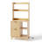 27.6 Inch Wood Grain 2-Drawer Lattice Oties With Shelf