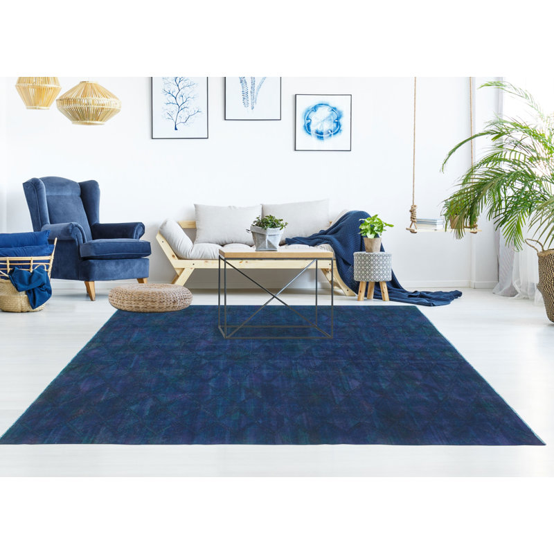 Tapis mauve à tissage plat Rainbow Dye