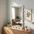 Bohemian Rectangle Wood Framed Decorative Wall Mirror-763000538-763000541