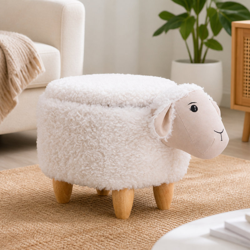 Repose-pieds avec rangement Shiloh the Sheep