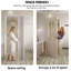 Kitchen Bathroom PVC Concertina Accordion Folding Door Magnetic Catch 860 * 2030 * 12mm