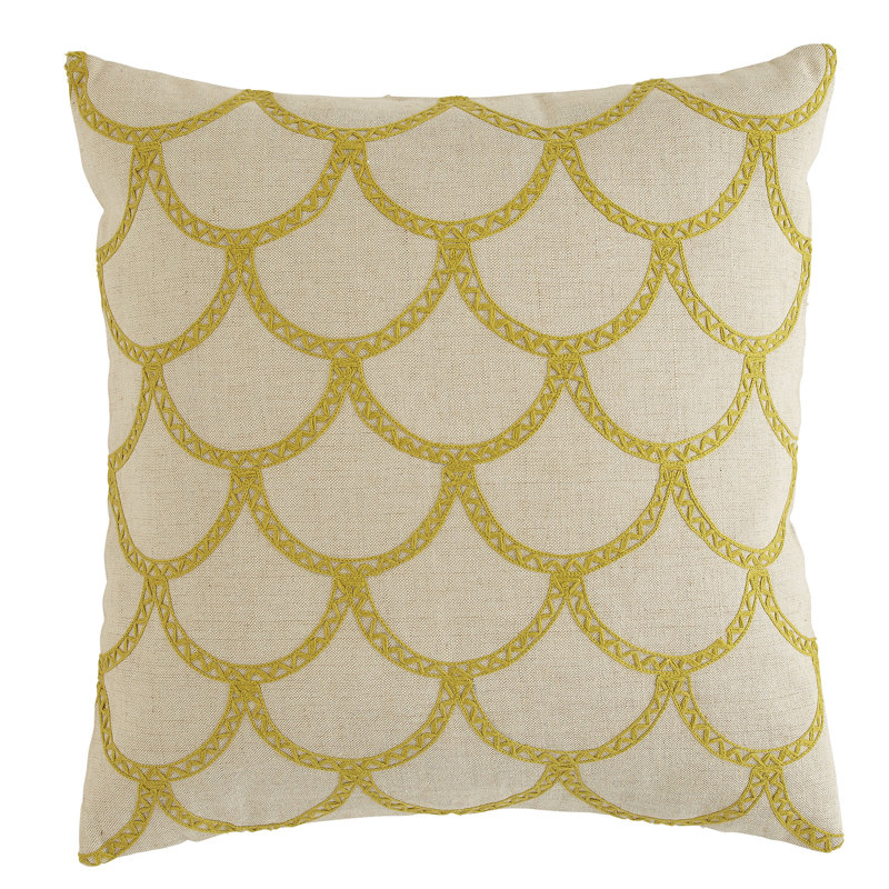 Housse de coussin Cedartown, H 18" x l 18" x P 1", Coquelicot
