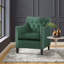 Chaise d'appoint 29,5 po Khodyn - Chaise en velours, garniture cloutée raffinée, revêtement en velours luxueux-78451460