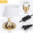 Ensemble de lampes de table de chevet dorées 18,7 po