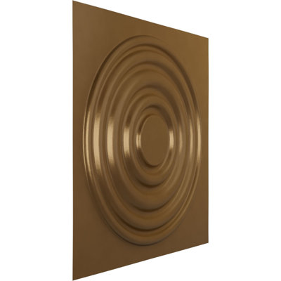 Panneau mural décoratif 3D EnduraWall l 19 5/8 po x H 19 5/8 po, ruée vers l'or métallique (couvre 2,67 pieds carrés)