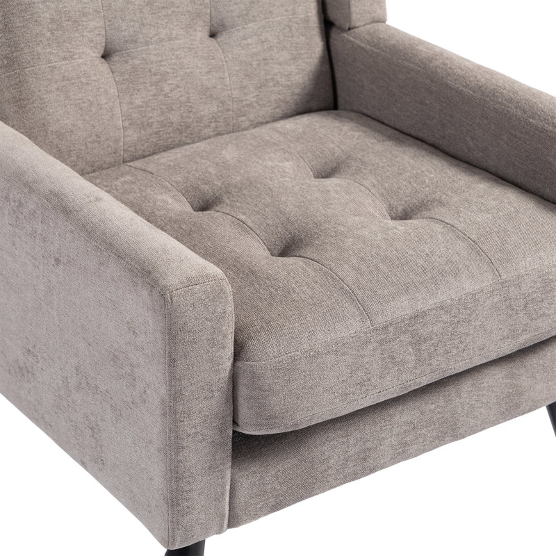 Fauteuil d'appoint Bolanle, Dove Grey Linen