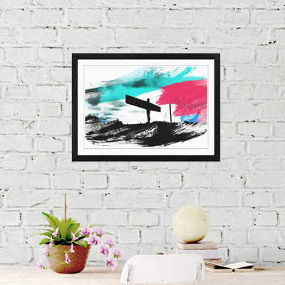 Angel of the North Newcastle Framed Art - Framed Print