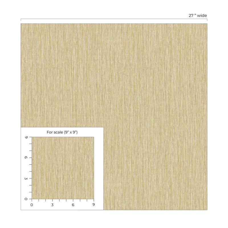 Designs 2'3" x 27" 3D Embossed Wallpaper Roll, Sand Dunes/Metallic Gold