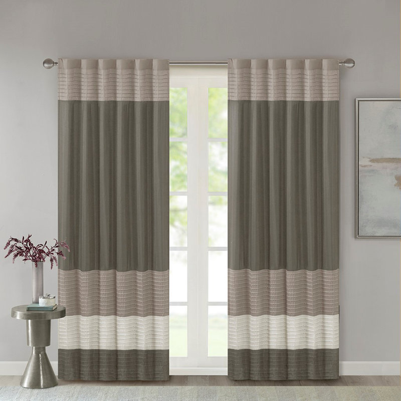 Sophisticated Polyoni Pintuck Curtain Panel