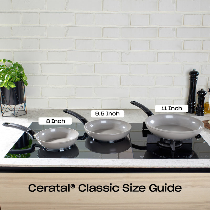 Fissler Ceratal Classic Ceramic Non-Stick 2-Piece Frying Pan Set, 9.5" and 11"